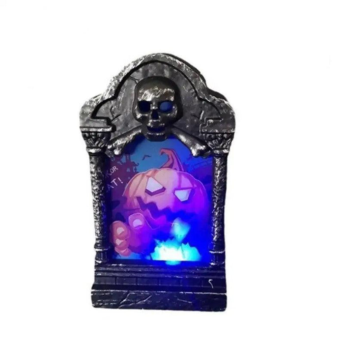 Halloween Tombstone Light LED Decorative Prop - Tombstone Ornament LED Light Up Halloween Decoration - Gear Elevation