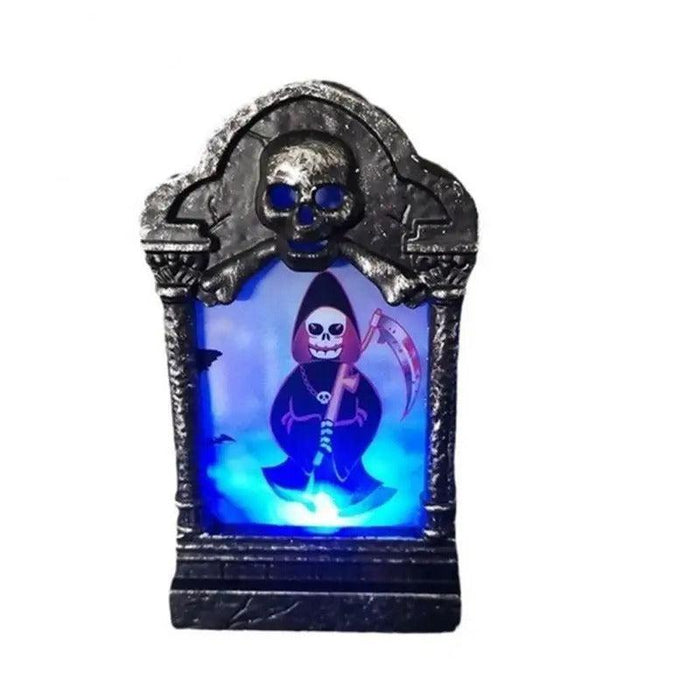 Halloween Tombstone Light LED Decorative Prop - Tombstone Ornament LED Light Up Halloween Decoration - Gear Elevation