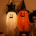 Halloween Wizard Hat Lamp - Flashing Light - Up Glowing Wizard Hat, Hanging LED Decoration for Ghost Festival and Dress - Up - Gear Elevation