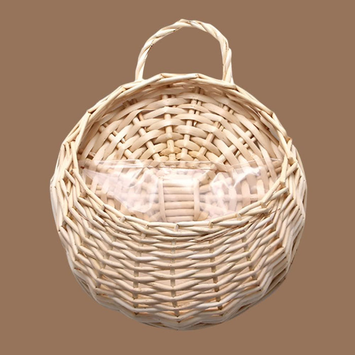 Handmade Woven Hanging Basket – Natural Wicker Storage Basket for Home, Garden, Wedding, and Wall Decorations. - Gear Elevation