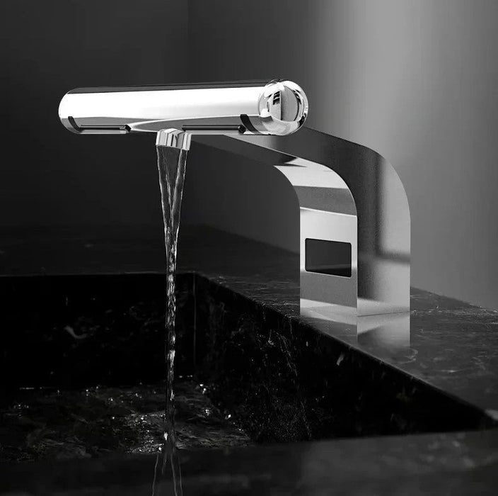 High - Speed Automatic Hand Dryer & Sensor Faucet – 220V 1150W Jet Air Hot/Cold Tap for Luxury Bathroom & Hotel Use - Gear Elevation