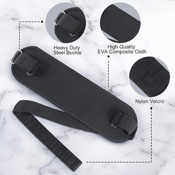 Hip Thrust Belt - Foldable Band for Dumbbells, Kettlebells, and Plates - Gym and Home Workouts with Slip - Resistant Padding - Gear Elevation