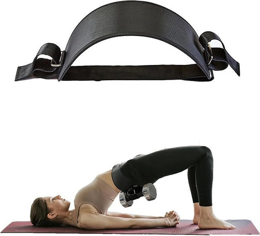 Hip Thrust Belt - Foldable Band for Dumbbells, Kettlebells, and Plates - Gym and Home Workouts with Slip - Resistant Padding - Gear Elevation