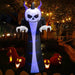 Inflatable Ghost with Horns - Yard Decorations with Flame Projection - Gear Elevation