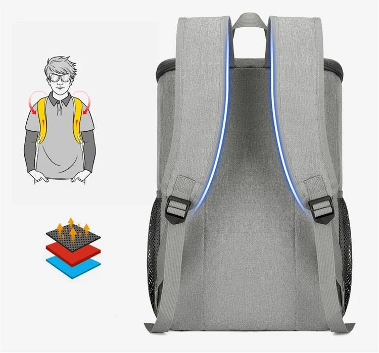 Insulated Cooler Backpack - Ideal for Picnic, Camping, Beach, Hiking, BBQ, & Lunch - Sand Proof, Water-Resistant - Gear Elevation