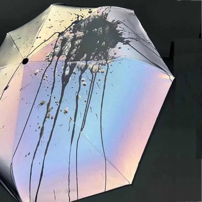 Iridescent Color - Changing Umbrella – Reflective, Auto - Folding EVA Shield for Dazzling Future Warriors - Gear Elevation