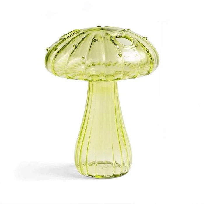 Jelly Mushroom Glass Vase – Nordic - Style Hydroponic Aromatherapy Bottle for Flowers & Plants, Perfect Tabletop Accent for Elegant Home Décor - Gear Elevation