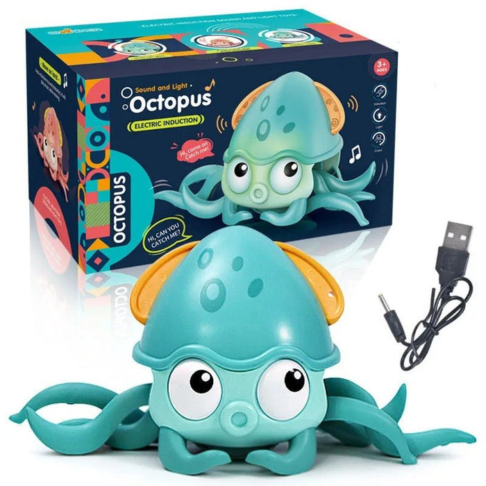 Kids Induction Escape Octopus Crab Crawling Toy - Baby Electronic Musical Toys - Gear Elevation