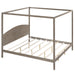 King Size Canopy Platform Bed with Headboard and Support Legs - Gear Elevation