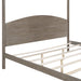 King Size Canopy Platform Bed with Headboard and Support Legs - Gear Elevation