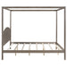 King Size Canopy Platform Bed with Headboard and Support Legs - Gear Elevation