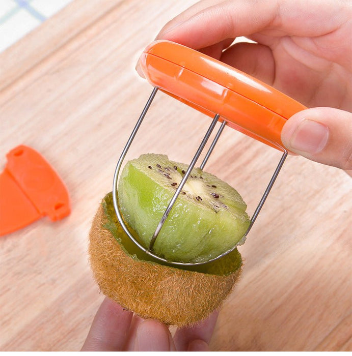 Kiwi Cutter Peeler Tool – Creative Stainless Steel Tool for Perfectly Peeled Kiwifruit – Your Must - Have Kitchen Gadget - Gear Elevation