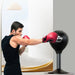 Leather Desktop Boxing Speed Ball – Wall - Mounted Stress Reliever & Fitness Trainer for Adults and Kids, Strong Suction for Ultimate Punching Fun - Gear Elevation