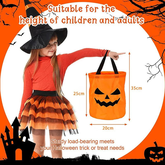 LED Candy Bag - Trick or Treat Pumpkin Bucket - Gear Elevation