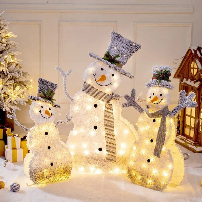 LED Christmas Christmas Tree, Snowman or Gift Box Decoration – Snowman & Fawn Tree Decorations, Perfect Holiday Ornaments & New Year Gifts - Gear Elevation