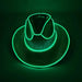 LED Cowboy Hat - Glowing Light Bar Cap Bachelorette Party Supplies - Gear Elevation