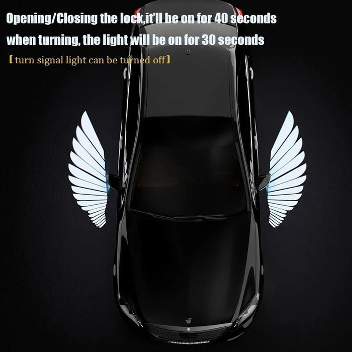 LED Light Car Angel Wings - Car Door Light LED Ghost Shadow Light Projector - Gear Elevation