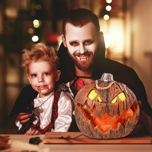 LED Pumpkin Lantern - Jack - O - Lantern Decor Mouth Open Talking Halloween Pumpkin Lights For Indoor - Gear Elevation