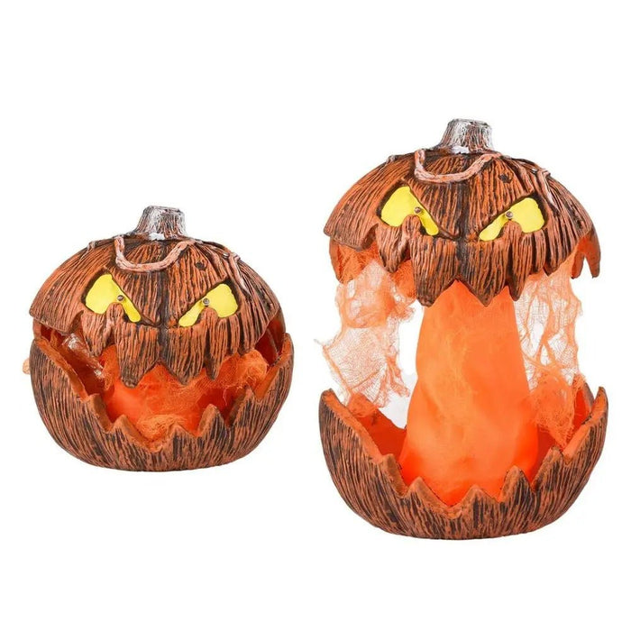 LED Pumpkin Lantern - Jack - O - Lantern Decor Mouth Open Talking Halloween Pumpkin Lights For Indoor - Gear Elevation