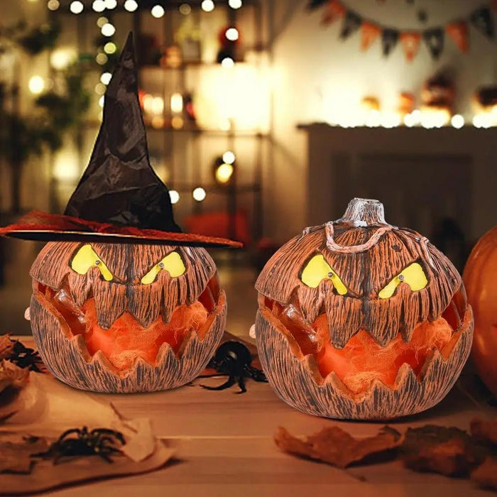 LED Pumpkin Lantern - Jack - O - Lantern Decor Mouth Open Talking Halloween Pumpkin Lights For Indoor - Gear Elevation