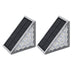 LED Solar Stair Outdoor Light - Triangle Solar Deck Light for Garden, Patio, Yard, Porch and Front Door - Gear Elevation