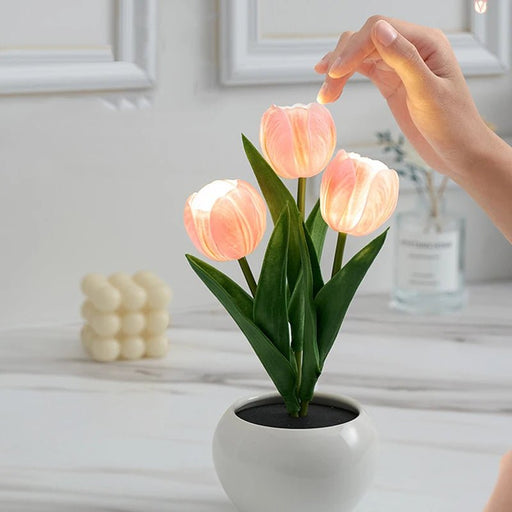 LED Tulip Lamp – Elegant Flowerpot Night Light for a Cozy Atmosphere, Perfect Home Décor Gift - Gear Elevation