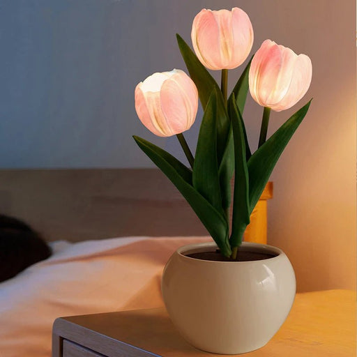 LED Tulip Lamp – Elegant Flowerpot Night Light for a Cozy Atmosphere, Perfect Home Décor Gift - Gear Elevation