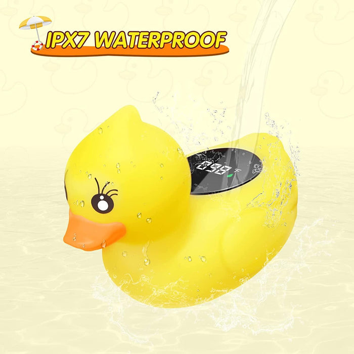 Little Yellow Duck Thermometer - Baby Bath LED Digital Bathtub Water Temperature for Infants, Newborn, Toddler, Kids - Gear Elevation