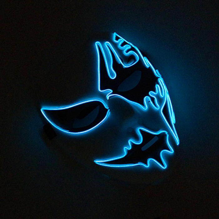 Luminous LED Halloween Mask - Halloween Cosplay Props LED Scary Mask Carnival Costume - Gear Elevation