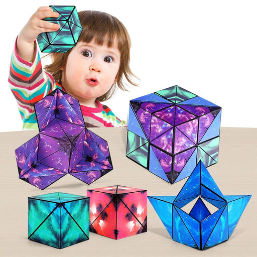 Magic Cube 3D Magnetic Puzzle Cube - Stress Relieving Fidget Toy - Gear Elevation