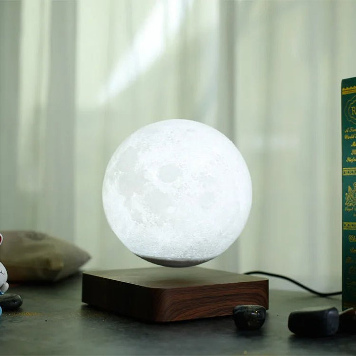 Magnetic Levitating Moon, Jupiter & Saturn Lamp – 3D Floating Light for Romantic Home Décor - Gear Elevation