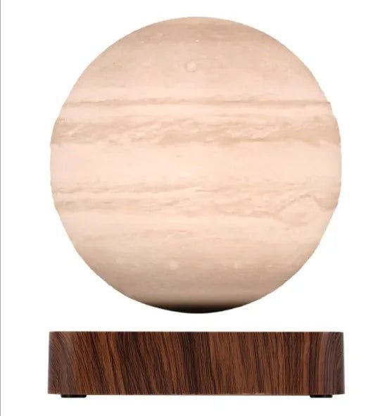 Magnetic Levitating Moon, Jupiter & Saturn Lamp – 3D Floating Light for Romantic Home Décor - Gear Elevation