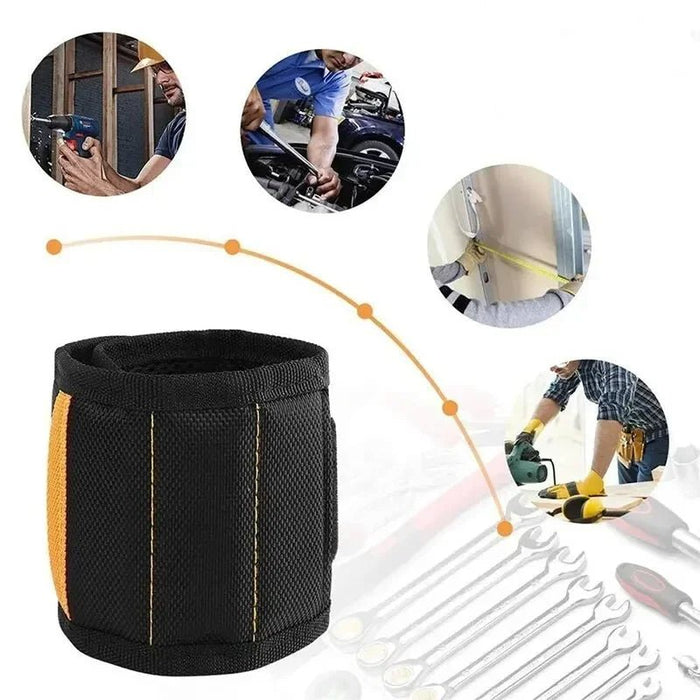 Magnetic Tool Wristband – Strong Hold for Screws, Nails, & Drill Bits | Ultimate Hands - Free Organizer - Gear Elevation