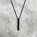 Men's Stainless Steel Keel Chain Necklace – Sleek Cube Pendant for Effortless Style and Sophistication - Gear Elevation