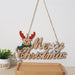 Merry Christmas Wooden Door Pendant – Festive Welcome Sign for the Holiday Season - Gear Elevation