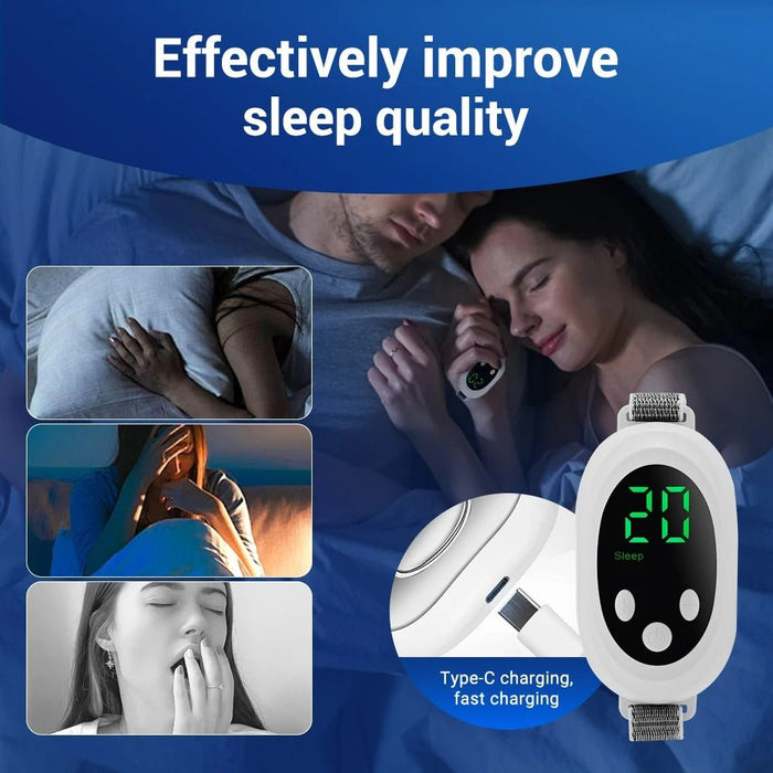 Micro - current Handheld Sleep Aid Device – 20 Gears, 2 Modes, USB Charging, Relieves Anxiety & Insomnia, Improves Sleep - Gear Elevation