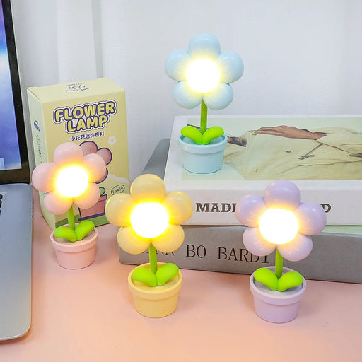 Mini Flower Night Light – Soft Warm Glow for a Cozy Bedroom Ambience, Perfect for Kids & Special Occasions! - Gear Elevation