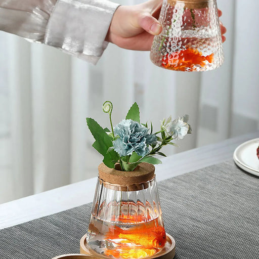 Mini Hydroponic Glass Flower Pot – Stylish Soilless Planter for Home Décor, Transparent Tabletop Vase for Beautiful Greenery - Gear Elevation