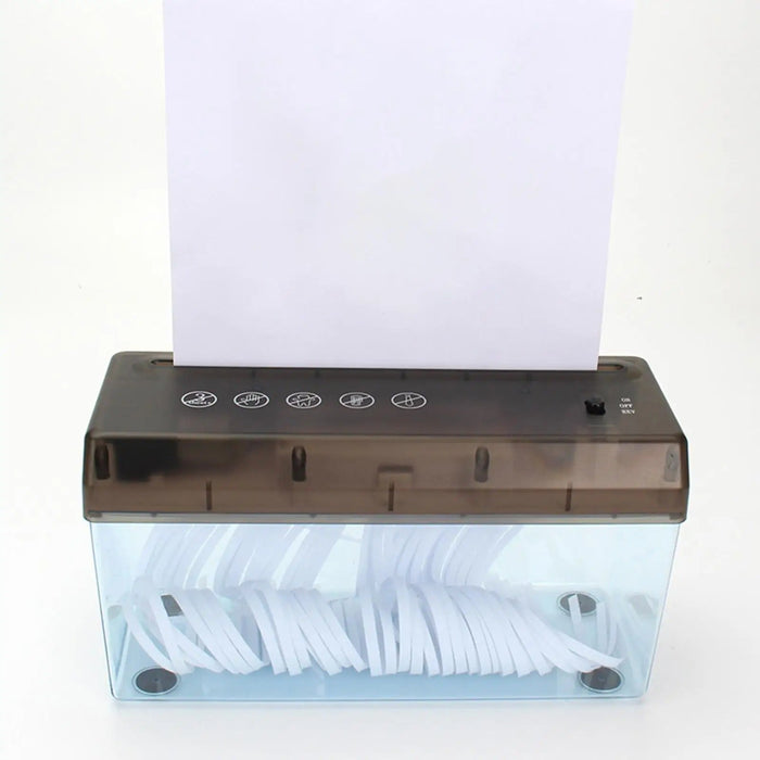 Mini Paper Shredder - Electric Mini Shredder Paper Cutting Machine for Office, Home, School and Stationery - Gear Elevation