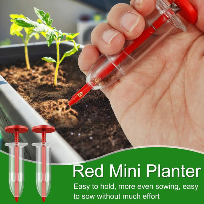 Mini Syringe Seeder - Seed Planter Mini Hand Spreader Garden Seed Planter for Carrot, Lettuce, Grass and Spinach Seed - Gear Elevation