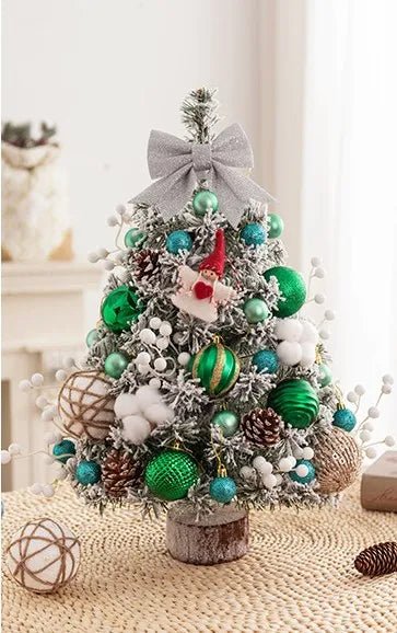 Mini Tabletop Christmas Tree with LED Lights – 45CM Festive Decor for Home, Office & Parties - Gear Elevation