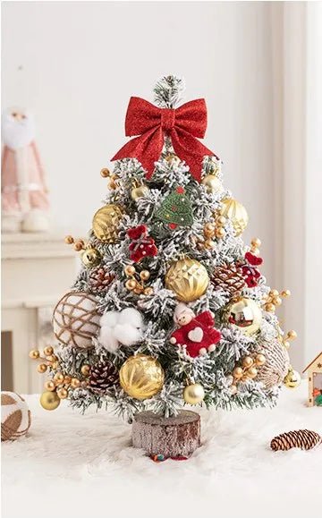 Mini Tabletop Christmas Tree with LED Lights – 45CM Festive Decor for Home, Office & Parties - Gear Elevation