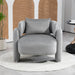 Modern Design Velvet Lounge Chair, Single Sofa with Pillows for Living Room or Bedroom - Gear Elevation