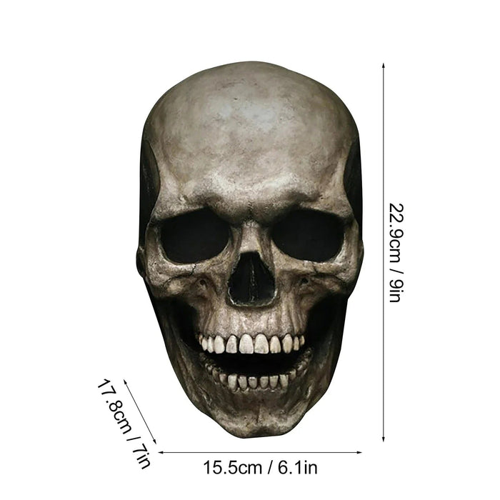 Movable Mouth Skull Mask - Halloween Full Head Skull Mask - Gear Elevation