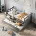 Multi - Functional Daybed with Drawers and Trundle - Gear Elevation