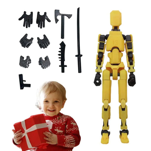 Multi - Jointed Movable Shapeshifting Robot – 3D Printed Multi - Jointed Action Figure for Creative Play, Perfect for Kids, Adults, and Parent - Child Bonding Games - Gear Elevation