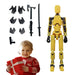 Multi - Jointed Movable Shapeshifting Robot – 3D Printed Multi - Jointed Action Figure for Creative Play, Perfect for Kids, Adults, and Parent - Child Bonding Games - Gear Elevation