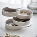 Multi - Layer Rotating Jewelry Box - Compact Rotating Storage - Gear Elevation