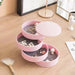 Multi - Layer Rotating Jewelry Box - Compact Rotating Storage - Gear Elevation