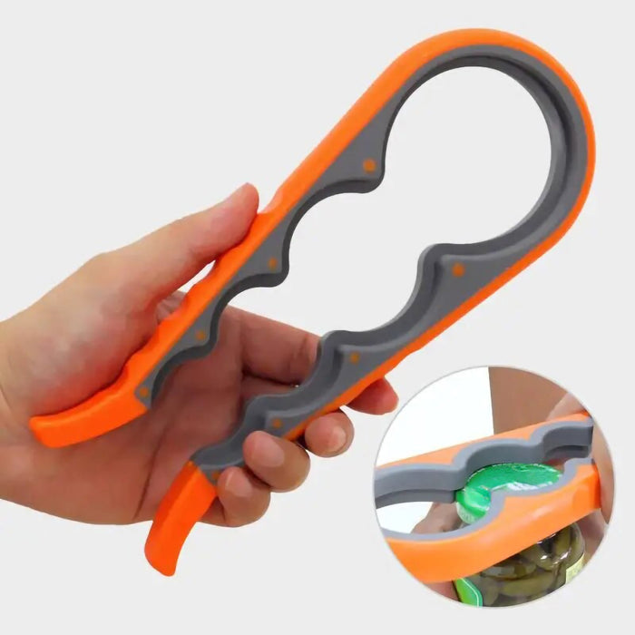 Multifunctional Manual Can Opener – 4 - in - 1 Bottle Opener with Non - Slip Grip for Easy Lid and Cap Removal, Essential Kitchen Gadget - Gear Elevation